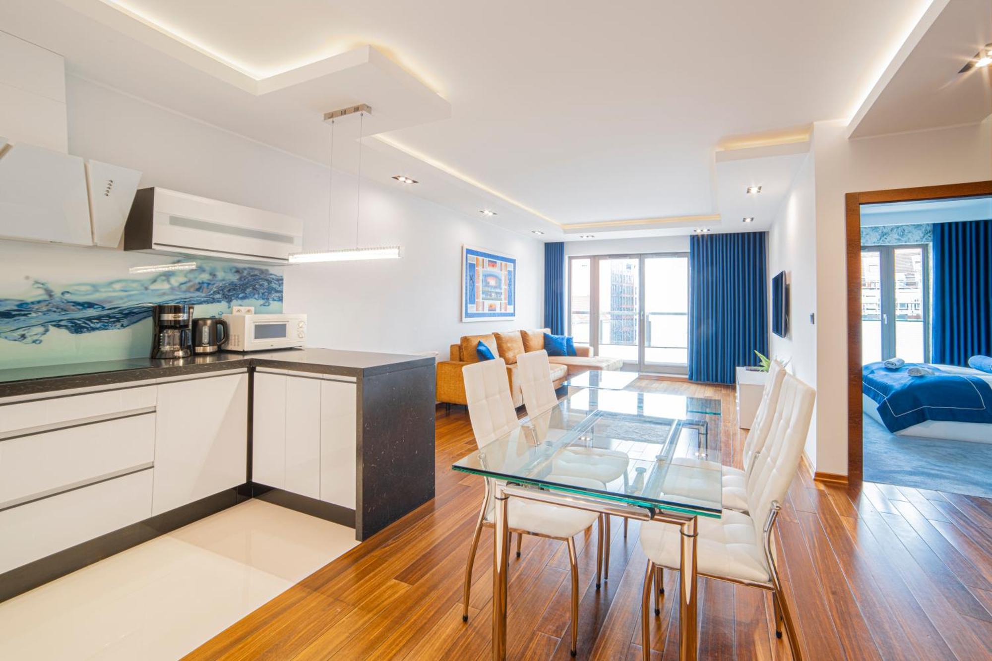 Ferienwohnung Apartament Amber Centrum z basenem Danzig Exterior foto
