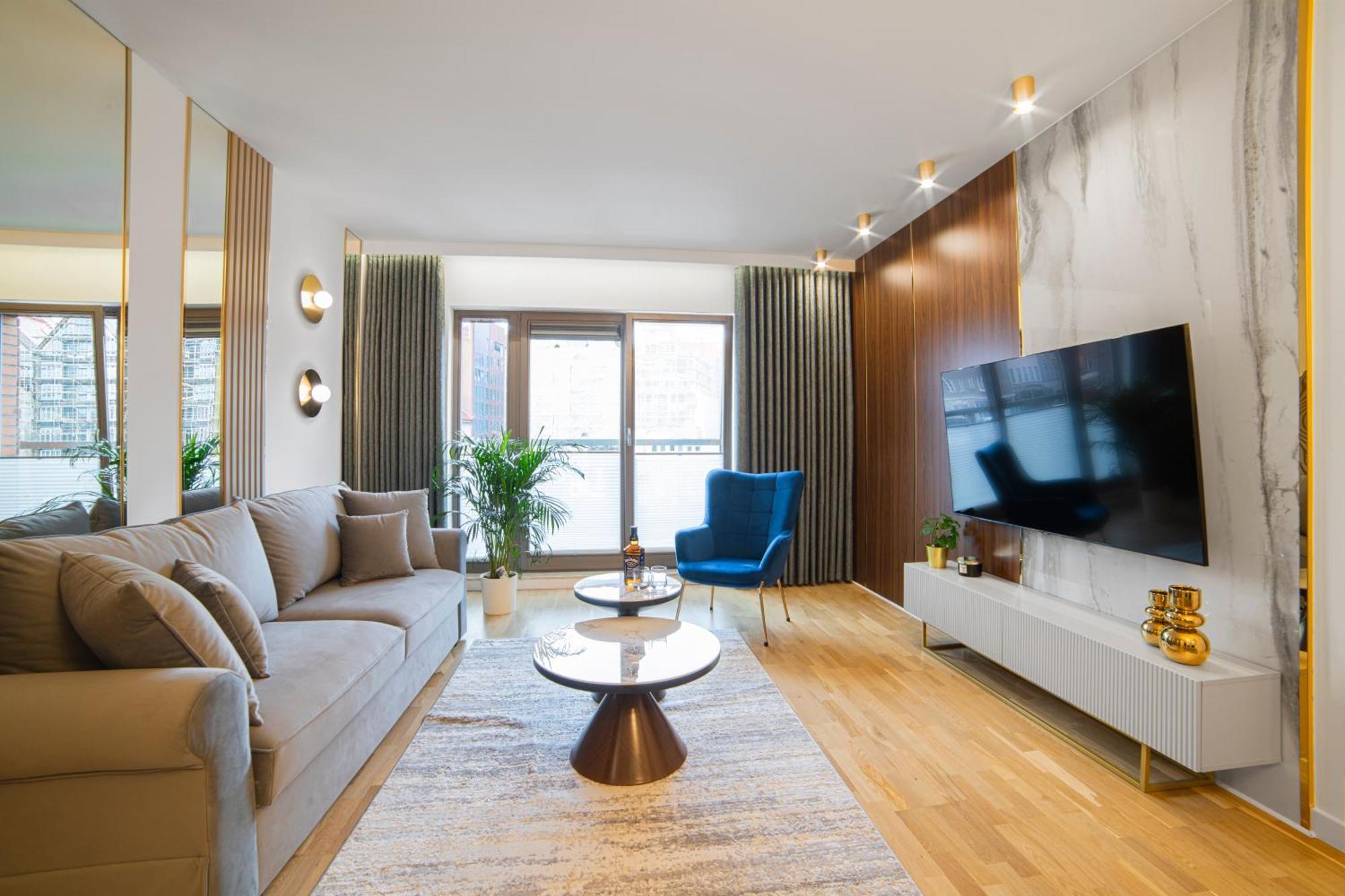 Ferienwohnung Apartament Amber Centrum z basenem Danzig Exterior foto